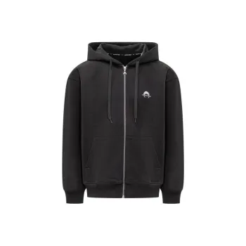 Marine Serre Logo Embroidered Zip Up Jacket