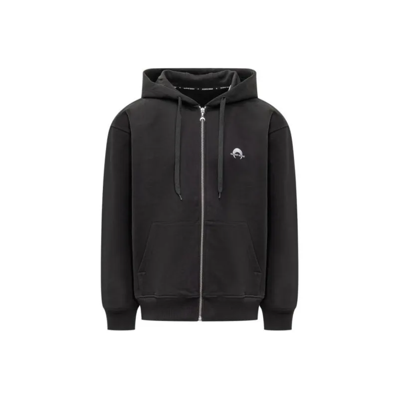 Marine Serre Logo Embroidered Zip Up Jacket-0