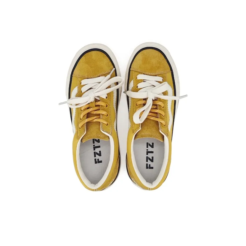 FZTZ Height Increasing Anti-Slip And Wear-Resistant Low-Top Skateboard Shoes Women's-23