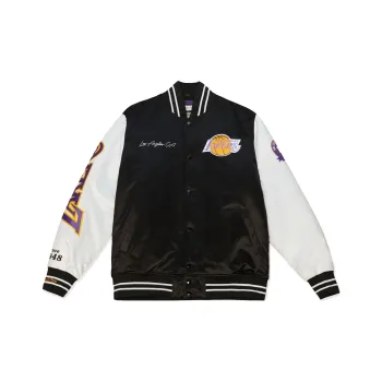Mitchell & Ness Baseball Jacket Unisex Black White
