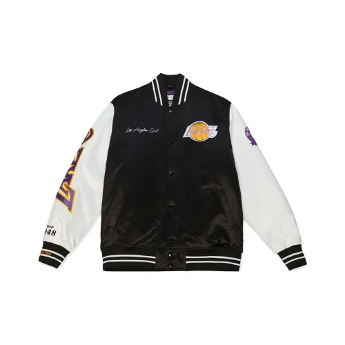 Mitchell & Ness Baseball Jacket Unisex Black White