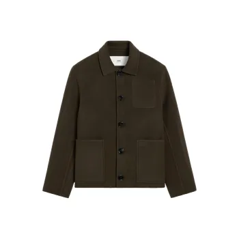 AMIPARIS Boxy Wool cashmere Blend Jacket