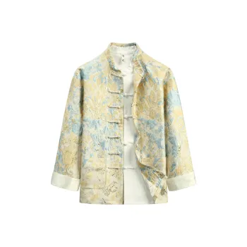 XUANSHENG Jackets Coats Men's Gold Armor