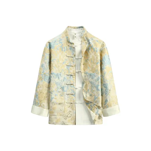 XUANSHENG Jackets Coats Men's Gold Armor