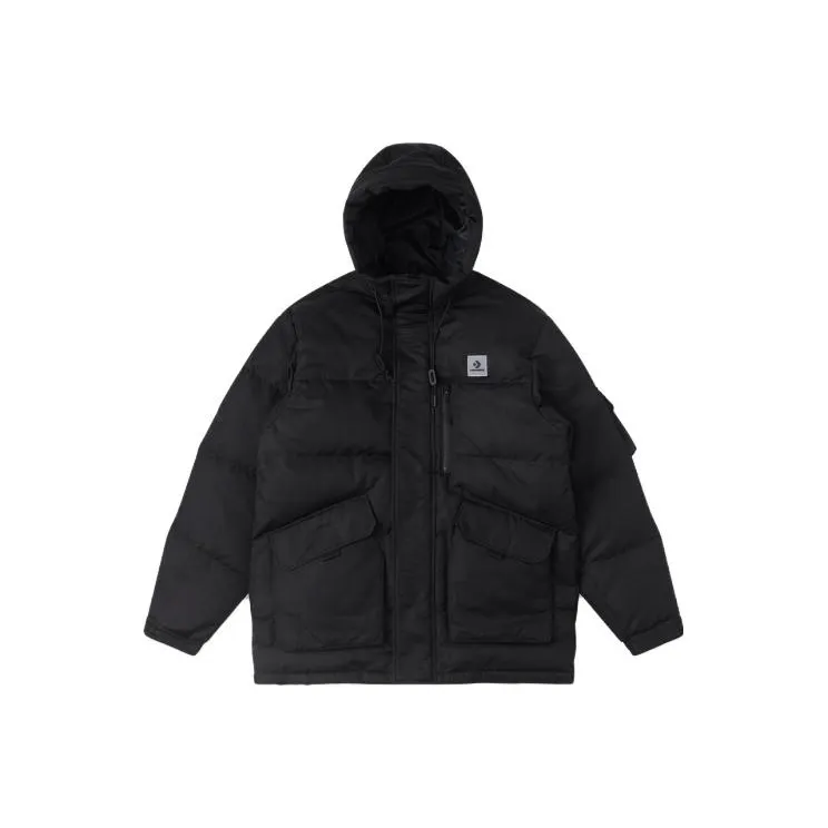 Converse Premium Mid Down Down Jackets Men Black-0
