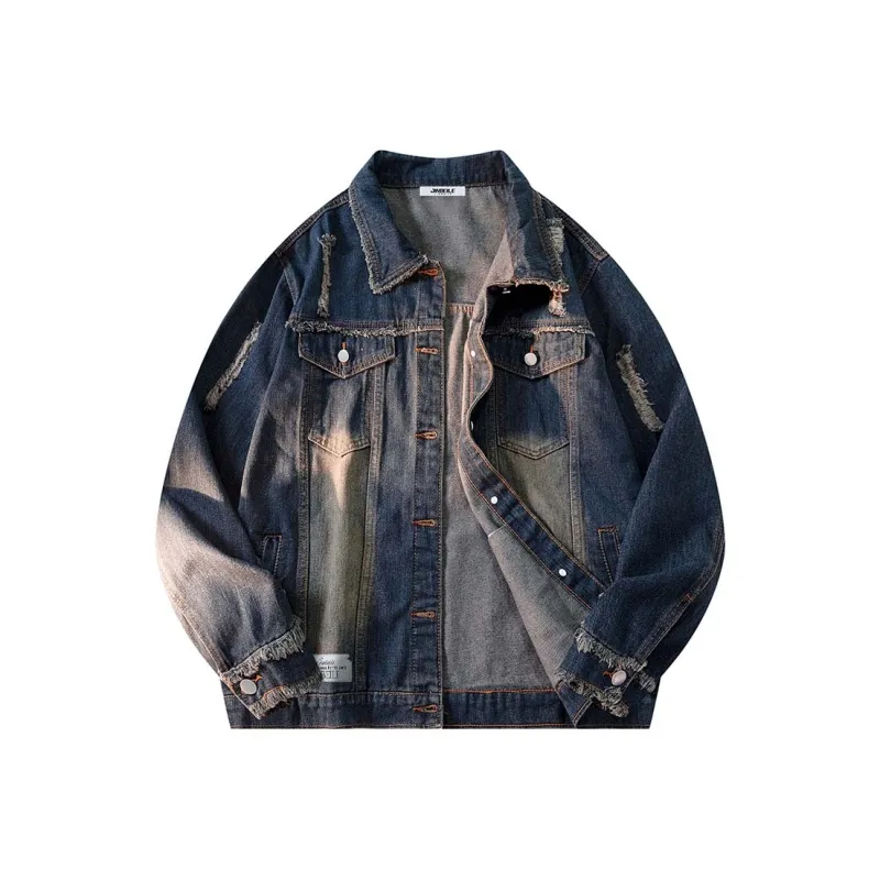 JINBEILE Denim Jackets Unisex-5