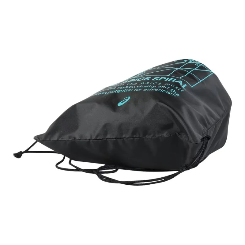 Asics Polyester Backpack Large Size Unisex Black & Blue-5