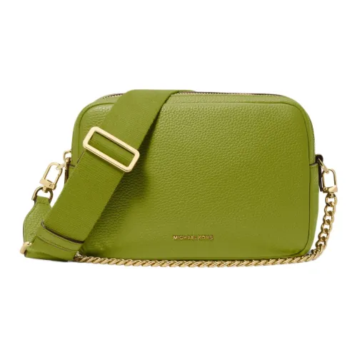 MICHAEL KORS Bryant Cow Leather Shoulder Bag, Crossbody Bag Medium Size Women's Grass Green