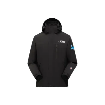 NFL Waterproof And Windproof Windbreaker Jacket Unisex Black