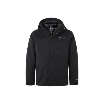 Columbia SOUTH GATE 2 Outdoor Hiking Waterproof, Windproof, Thermal, Heat Reflective Windbreaker Jacket Men Black