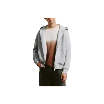 URBAN REVIVO Jackets & Coats Men's Light Gray Heather Gray