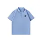 [Ice Silk Antibacterial]Light Blue (Tf Texture Facial Design Chest Logo)