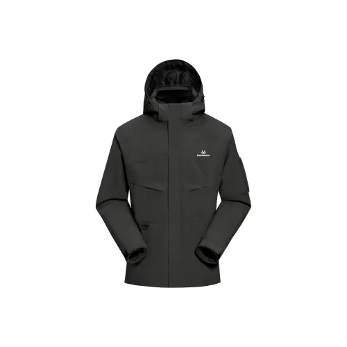 UNIWOLF Water Resistant Windproof Breathable Wear Resistant Warm Cold Resistant Rainproof Windbreaker Jacket Unisex