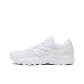 Saucony Cohesion 14 Cushioning, Wear Resistant Low Top Running Shoes Unisex White