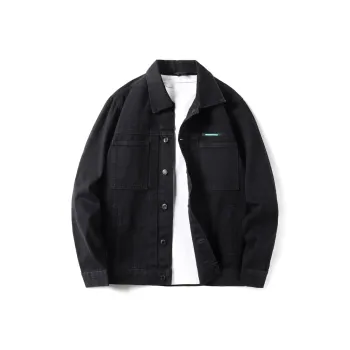 LIGHTNING MONSTER Denim Jacket Unisex Black