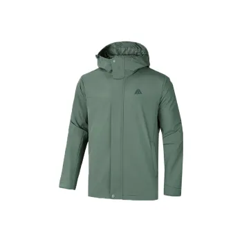 Anta Water Resistant Windproof Breathable Windbreaker Jacket Men's Olive Green