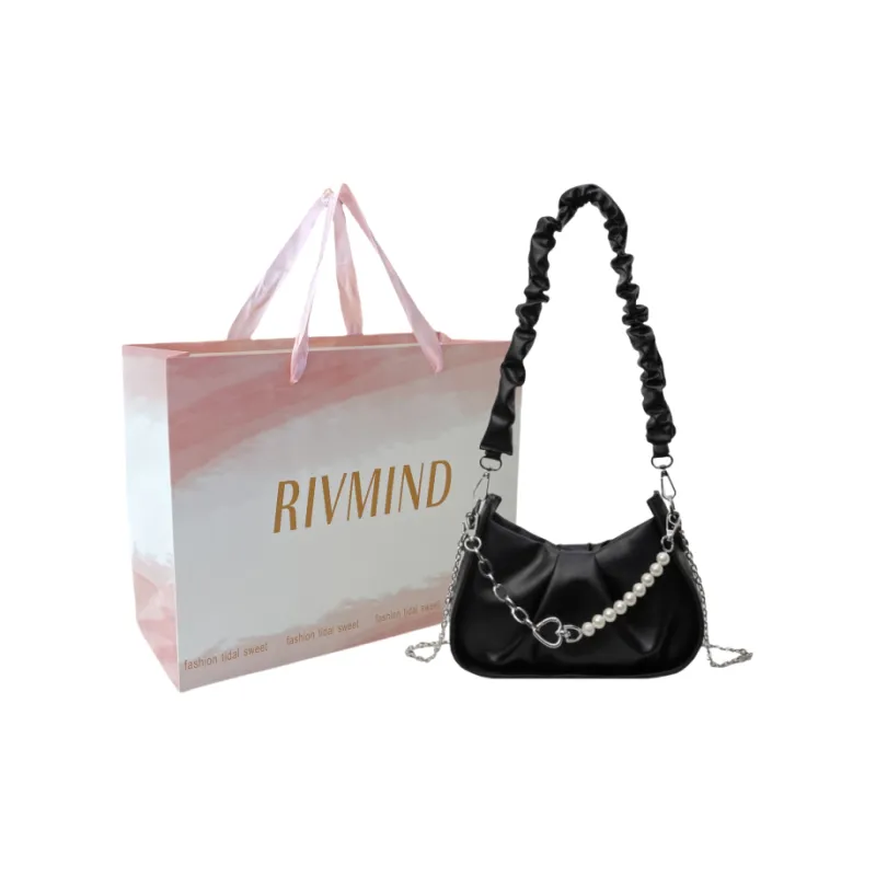 RIVMIND PU Shoulder Bag, Crossbody Bag Regular Women's White/Black/Yellow/Green-31