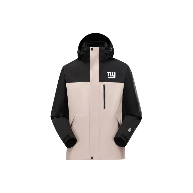 NFL Waterproof And Windproof Windbreaker Jacket Unisex Pink Black And Pink-0