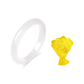 Fortune Gold Chalcedony Bangles Women's
