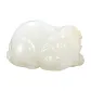 Hetian Jade Chinese Auspicious Animal Sugar White Antique-Style Lucky Beast Leather Rest