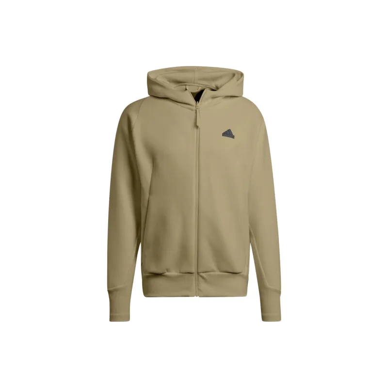 Adidas Z.N.E. Z.N.E. Premium Full-Zip Hooded Track Top Jackets Coats Men's Olive Green-0