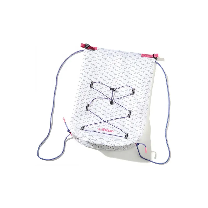 LANQI Polyamide Backpack Large Size Unisex Purple/Black/White-7