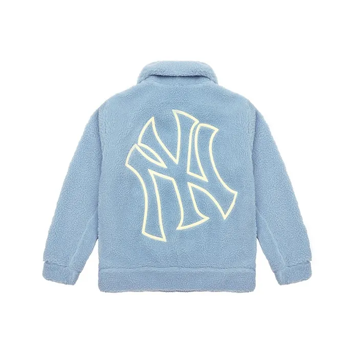 MLB Velvet Jackets Unisex Light Blue-0
