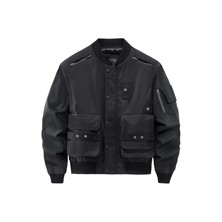 VIP Baseball Jacket Spring And Autumn Men's Black-0