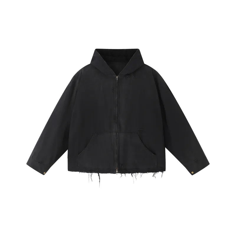 Fearless East Jackets Coats Unisex Faded Black-0