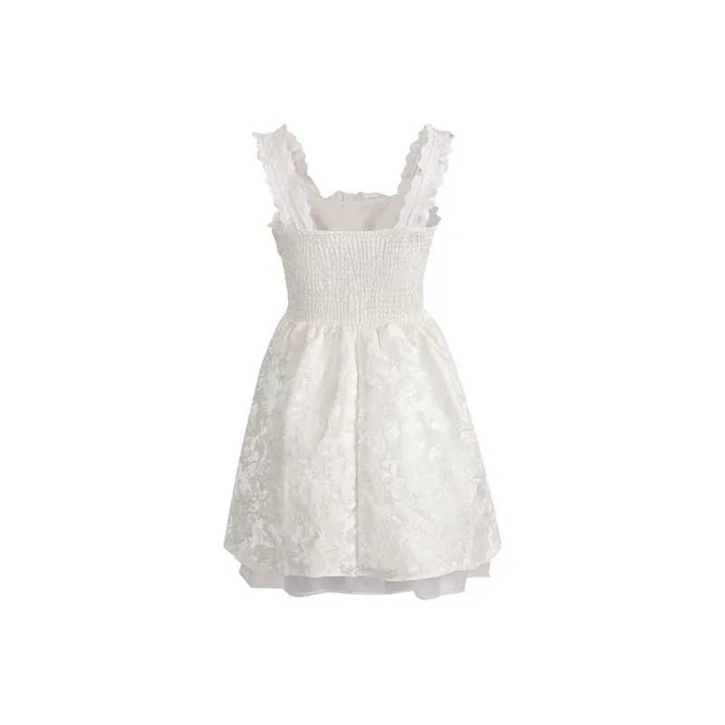 ABCMININ Sleeveless Dress Women's White-1