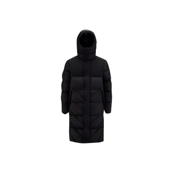 Moncler FW22 Hooded Loose Fit Moderate Mid Length Down Jacket Men's Black