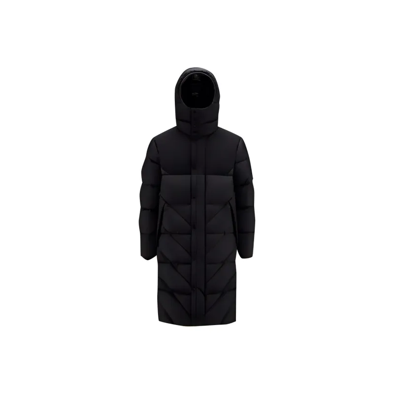 Moncler FW22 Hooded Loose Fit Moderate Mid Length Down Jacket Men's Black-0