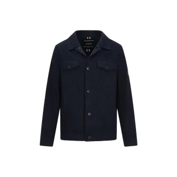 HAZZYS FW23 Jackets Coats Men's Dark Navy Blue
