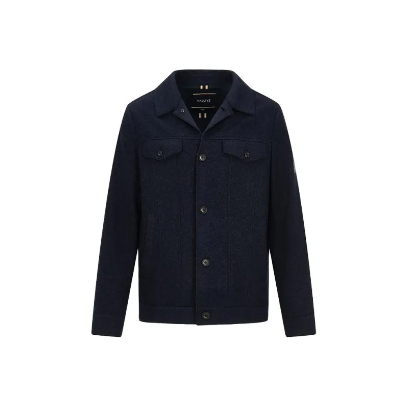HAZZYS FW23 Jackets Coats Men's Dark Navy Blue-0