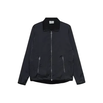 HERMES Jackets Coats Men's Navy Blue Blue