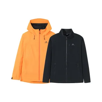 PIONEER CAMP Waterproof, Windproof, Breathable, Abrasion Resistant, Thermal Hard Shell Windbreaker Jacket Unisex
