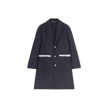 PALM ANGELS Sartorial Tape Button Up Coat