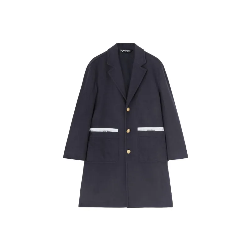 PALM ANGELS Sartorial Tape Button Up Coat-0