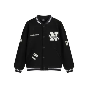 New Balance Baseball Jacket Spring And Autumn Unisex Black