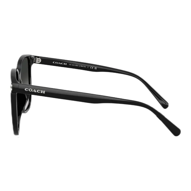 COACH Injection Molded Square Sunglasses Women's Black-1