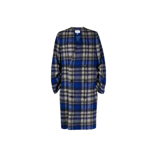 ADER ERROR Check-print Double-breasted Wool Coat