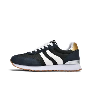 Binary Cushioning Abrasion Resistant Lightweight Breathable Slip Resistant Low Top Casual Shoes Men's Navy