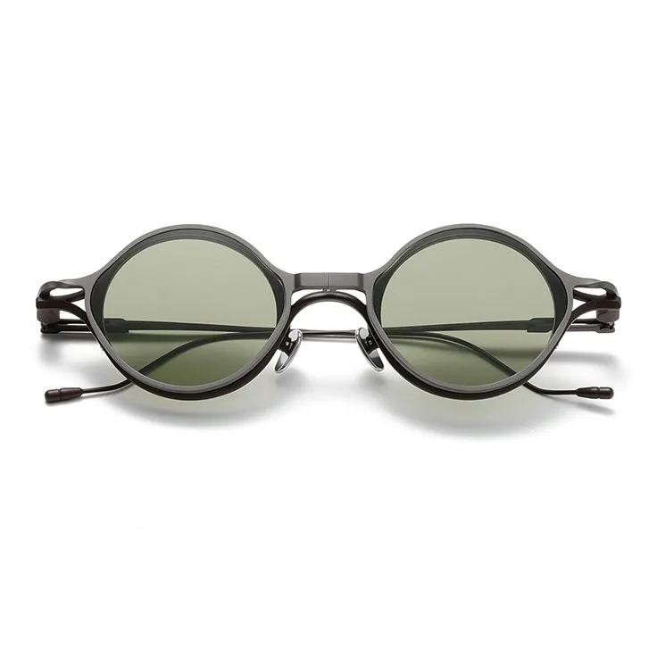 ROLLOTD Titanium Round Sunglasses Unisex-1