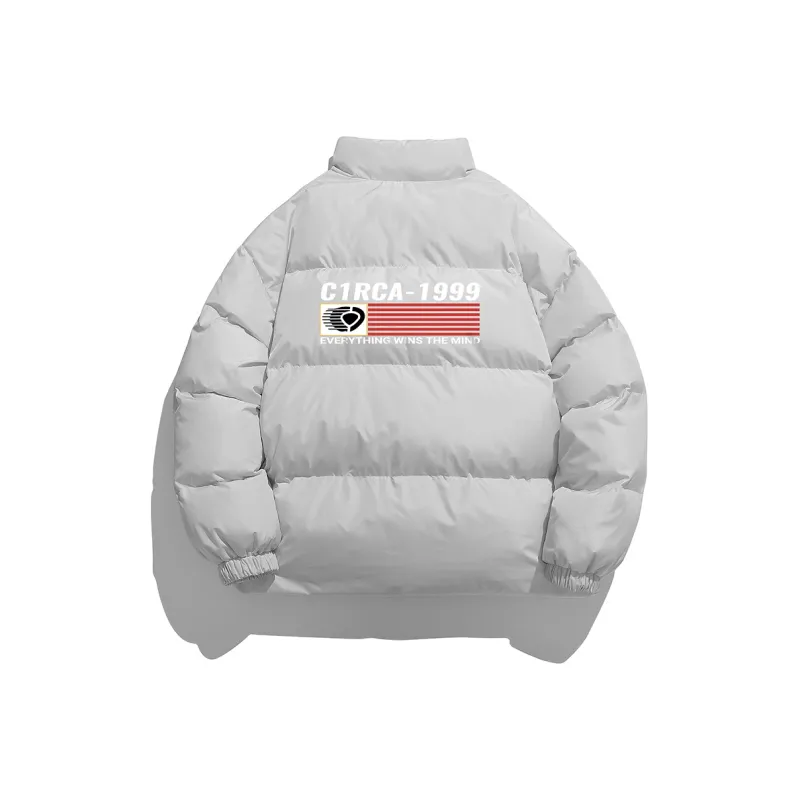 C1RCA Puffer Jacket Coat Unisex Beige/Black/Gray-4