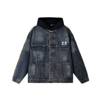 ER Denim Jackets Unisex Blue