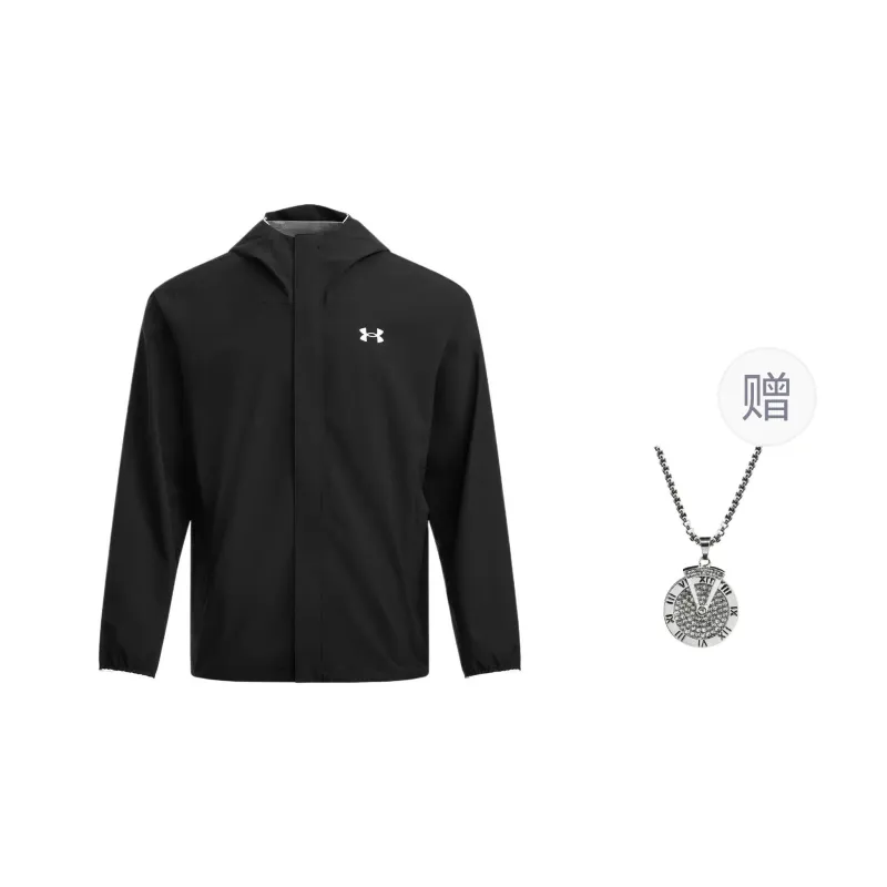 Under Armour Jackets Coats Men's Black Comes With Necklace-0