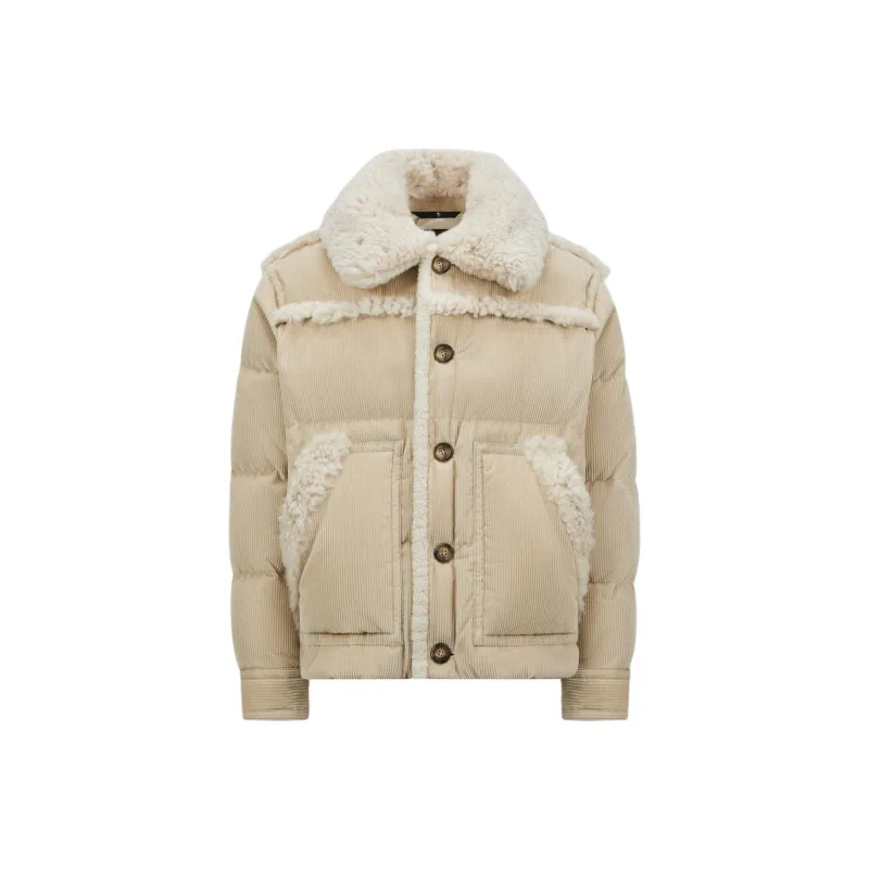Moncler Down Jacket Men's Beige-0