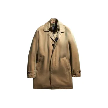 FAY Morning Coat Raincoat In Gabardine Coats Men's Brown