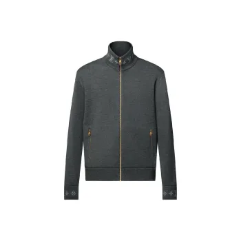 LOUIS VUITTON Double Face Knit Wool Travel Blouson