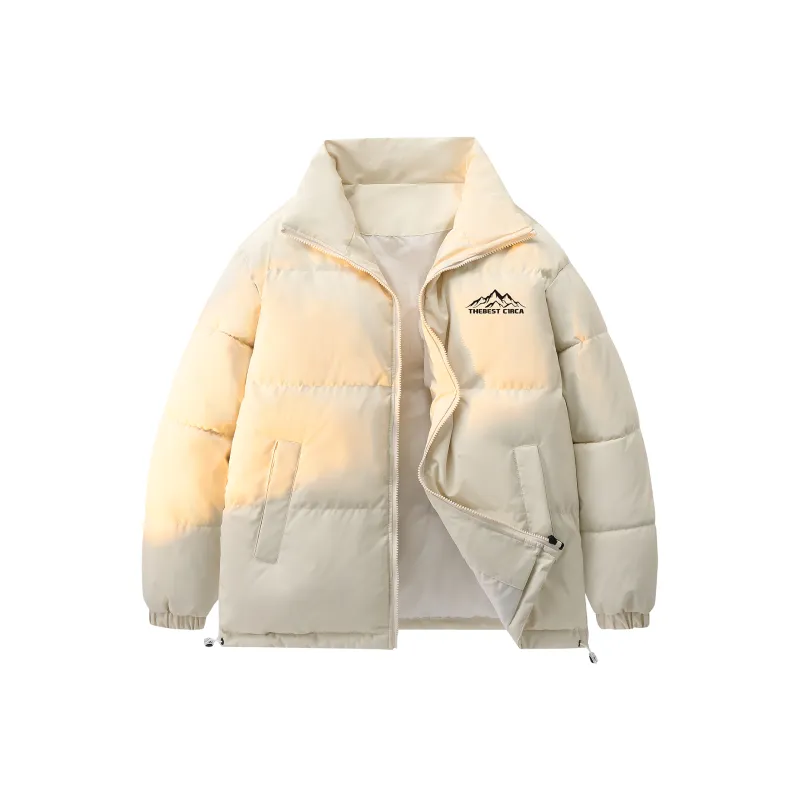 C1RCA American Minimalist Style Basic Brand Sports Logo Print Padded Puffer Jacket Unisex-17